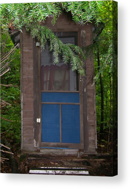 Outhouse Acrylic Print featuring the photograph Our Outhouse - Photograph by Jackie Mueller-Jones
