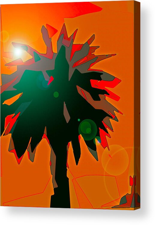 Tree Acrylic Print featuring the photograph Palms 5 by Pamela Cooper