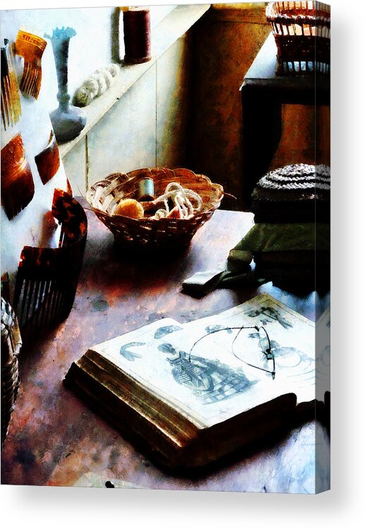 Pattern Acrylic Print featuring the photograph Pattern Book by Susan Savad