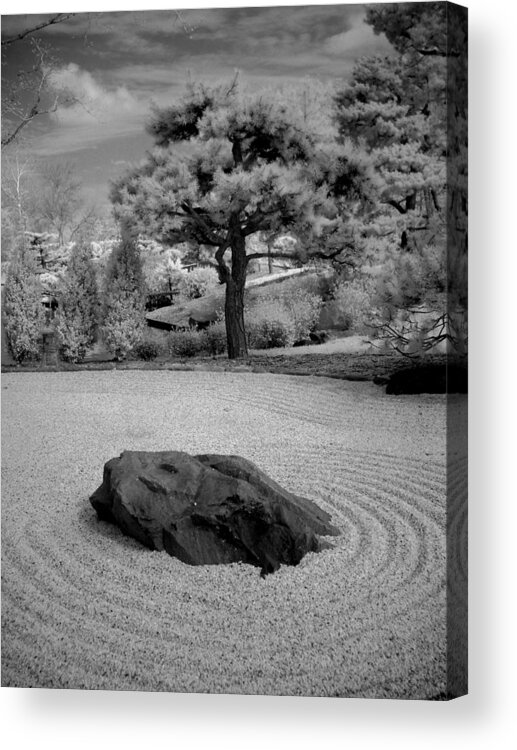 Black And White Infrared Photography Acrylic Print featuring the photograph Peace and Harmony by Jane Linders