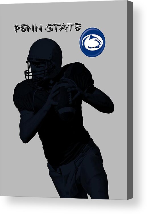 Football Acrylic Print featuring the digital art Penn State Football by David Dehner