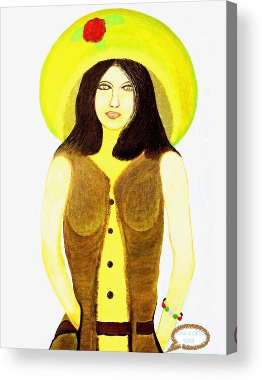 Personas Acrylic Print featuring the painting Personas 2 by Lorna Maza