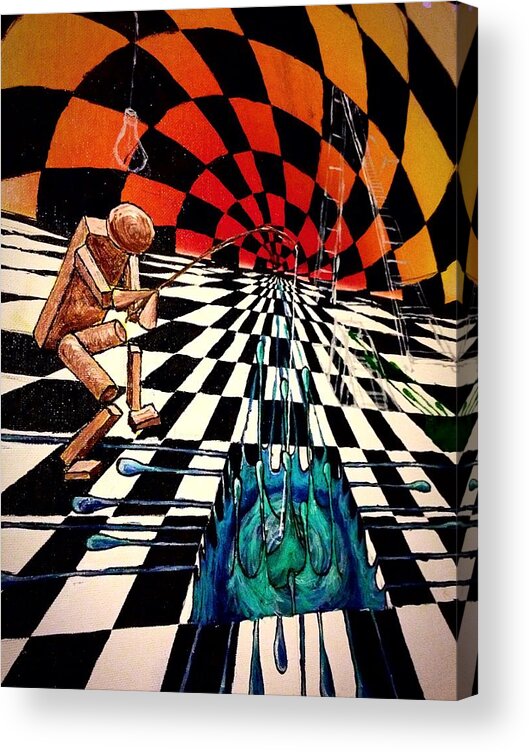  Acrylic Print featuring the painting Perspective by Nevets Killjoy