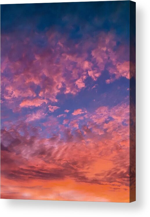 Clouds Acrylic Print featuring the photograph Pink Clouds by Lisa Pearlman