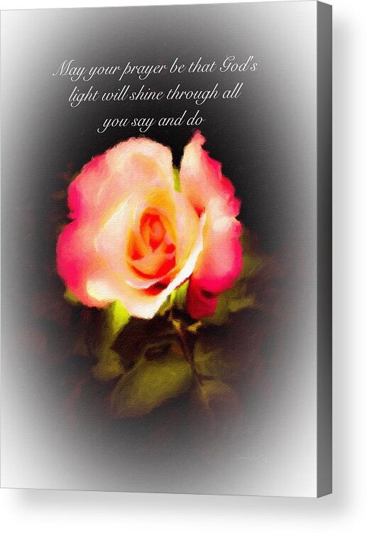 Pray Acrylic Print featuring the photograph Please Pray by Diane Lindon Coy