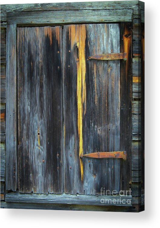 Culture Acrylic Print featuring the photograph Portrait Of A Window by Skip Willits
