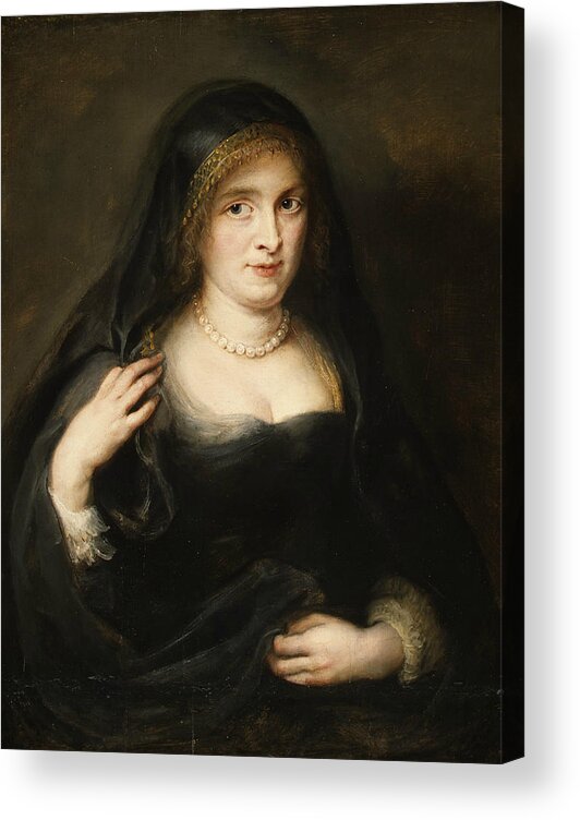 17th Century Art Acrylic Print featuring the painting Portrait of a Woman, Probably Susanna Lunden by Peter Paul Rubens
