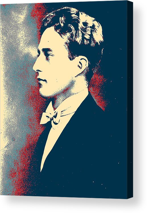 Man Acrylic Print featuring the painting Portrait of a youth from History Series. No 14 by Celestial Images