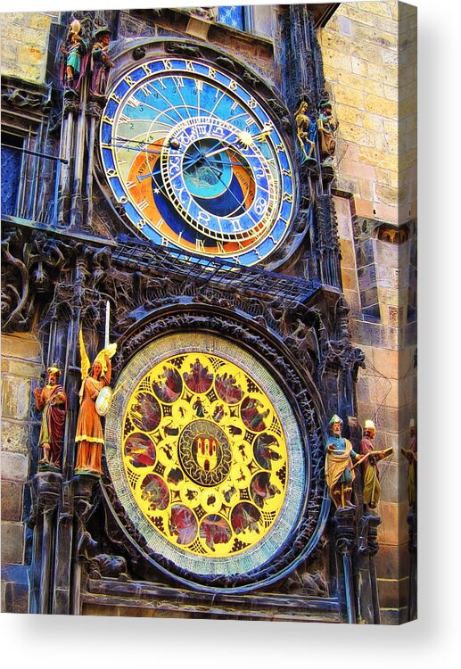 Prague Acrylic Print featuring the photograph Prague Astronomical Clock by Andreas Thust