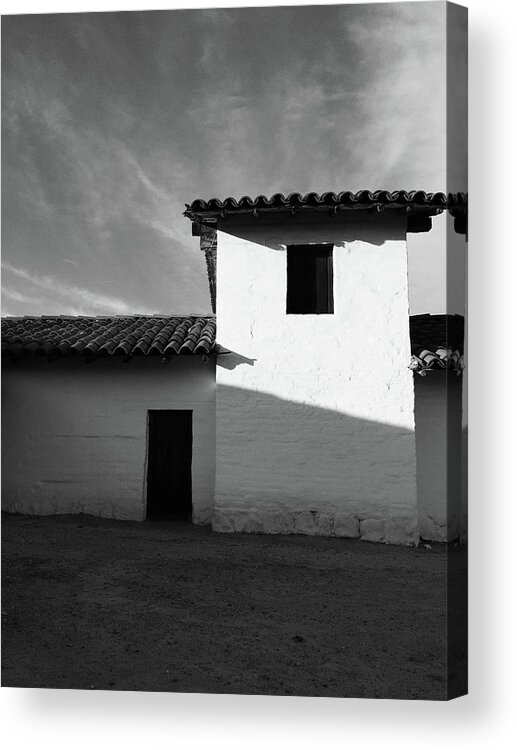 Black And White Acrylic Print featuring the photograph Presidio Shadows- Art by Linda Woods by Linda Woods