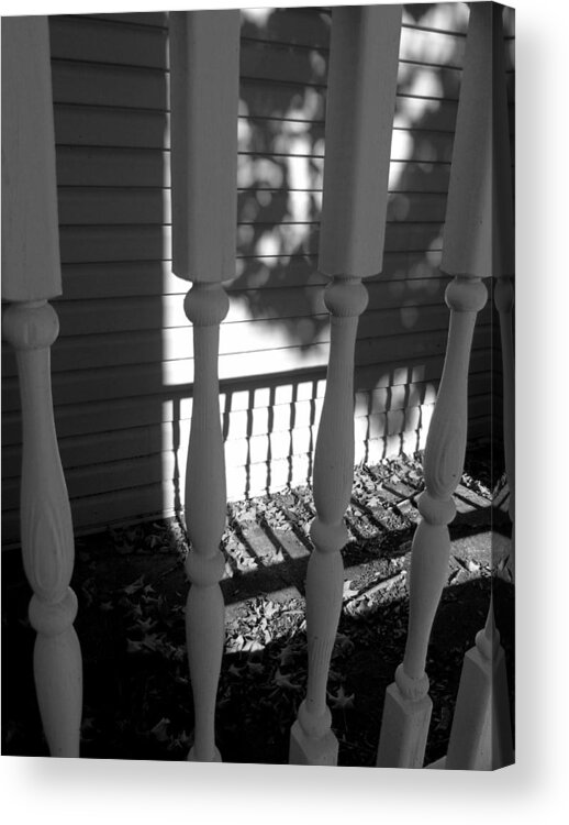 Home Acrylic Print featuring the photograph Railings Silhouette and Shadow by Susan Lafleur