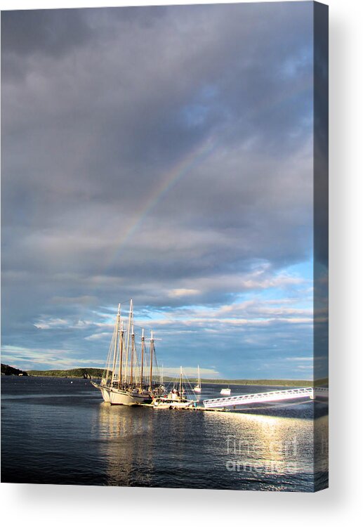 Margaret Todd Acrylic Print featuring the photograph Rainbow over Margaret by Elizabeth Dow
