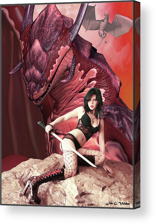 Dragon Acrylic Print featuring the photograph Rebel Dragon by Jon Volden