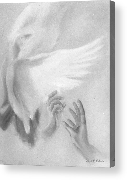 Bird Acrylic Print featuring the painting Release by Denise F Fulmer