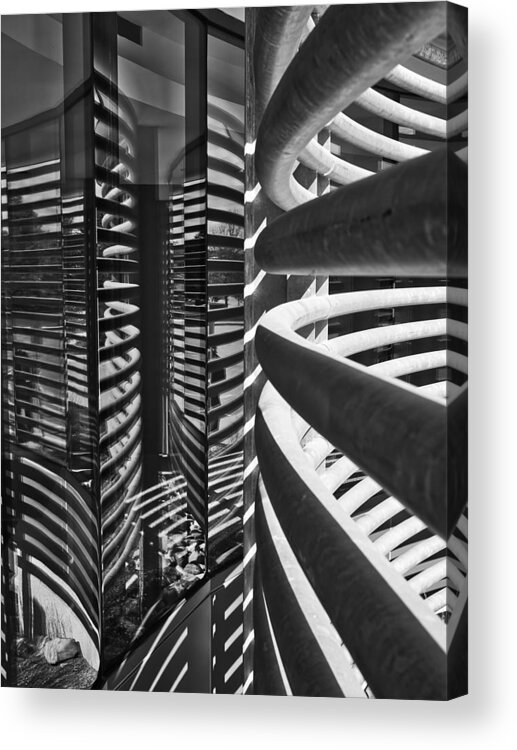 Window Acrylic Print featuring the photograph Relfections and Shadows by Steven Ralser