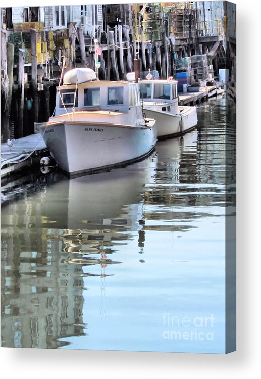 Lobster Boats Acrylic Print featuring the photograph Rest Time by Elizabeth Dow