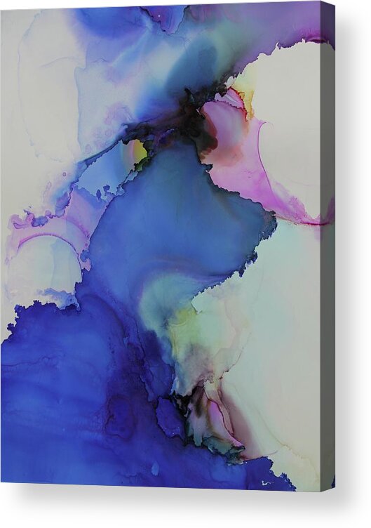 Abstract Art Acrylic Print featuring the painting Rise Above by Tracy Male