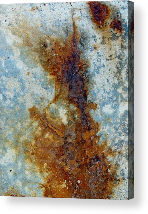 Rust Acrylic Print featuring the photograph Rusted Abstraction 2 by Denise Clark