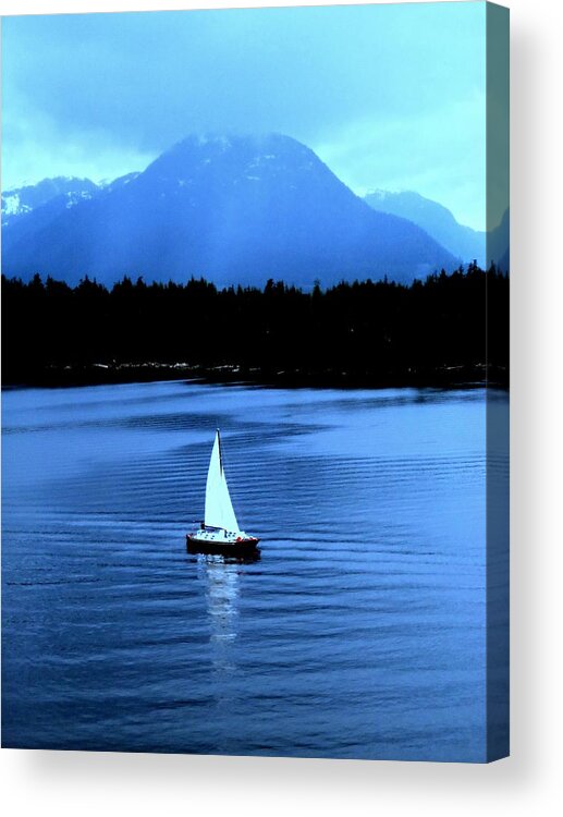 Sailboat Acrylic Print featuring the photograph Sailboat 1 by Randall Weidner