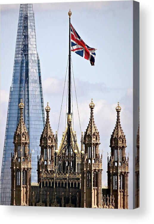 Shard Acrylic Print featuring the photograph Shard And Crown by Ira Shander