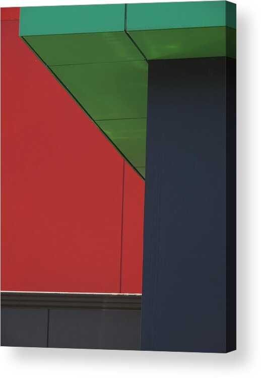 Minimalist Acrylic Print featuring the photograph Shopping Strip Geometry by Denise Clark