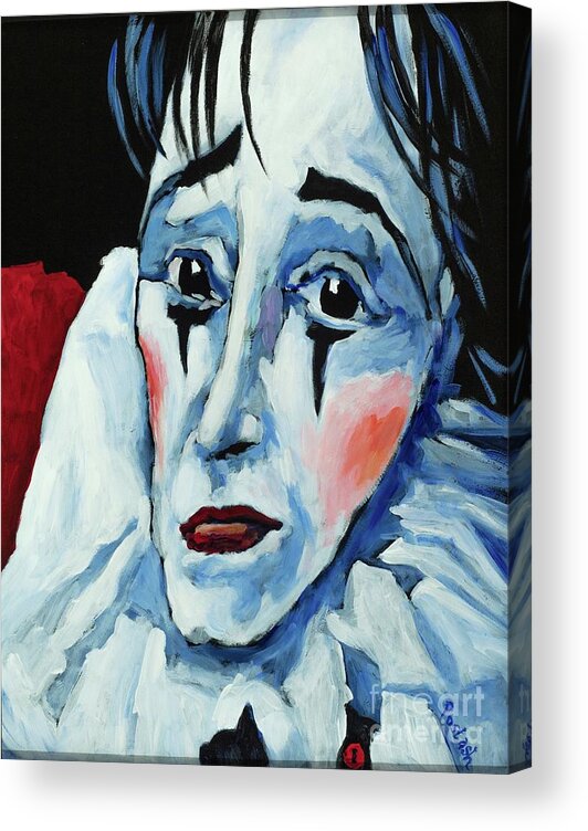 Figurative Acrylic Print featuring the painting Show Must Go On by Igor Postash