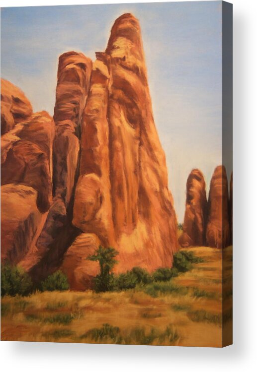 Arches National Park Acrylic Print featuring the painting Solid Fusion by Sandi Snead