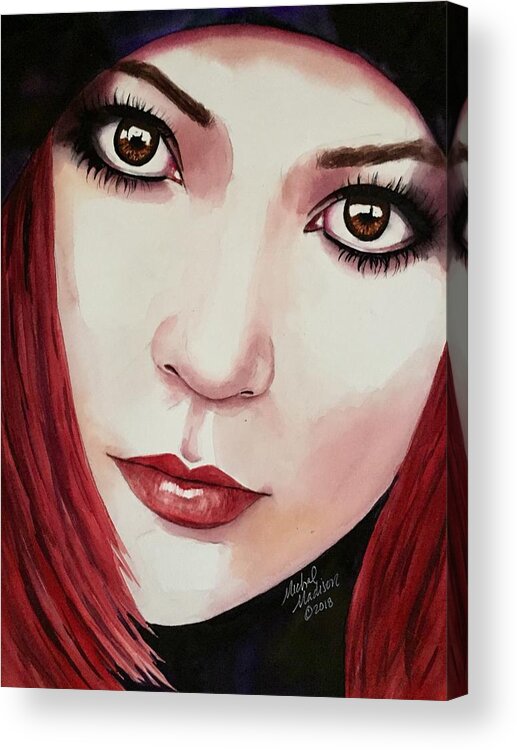 Stunning Acrylic Print featuring the painting Soul Sister by Michal Madison