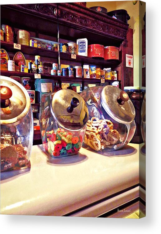 Cookies Acrylic Print featuring the photograph Special Treats at the General Store by Susan Savad