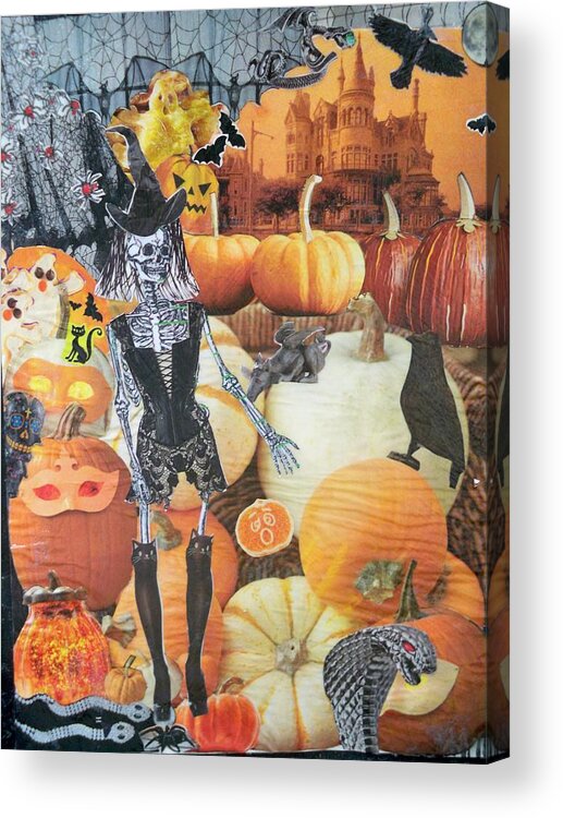 Harvest Acrylic Print featuring the photograph Spooky Harvest by Nancy Graham