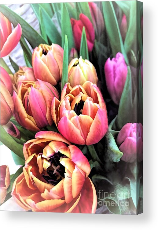 Spring Flowers Acrylic Print featuring the photograph Spring Bouquet by Janice Drew
