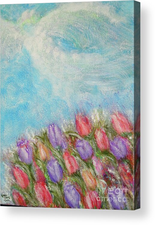 Impressionism Acrylic Print featuring the painting Spring Emerging by Lyric Lucas