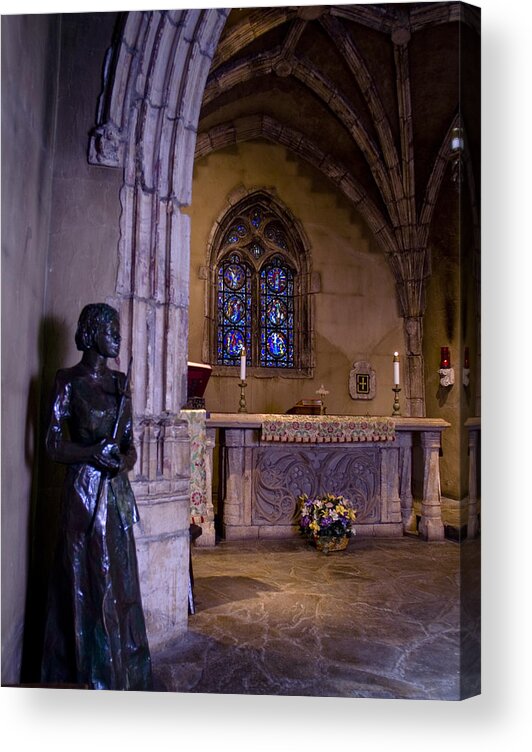 Downtown Milwaukee Acrylic Print featuring the photograph St Joan Chapel by Peter Skiba