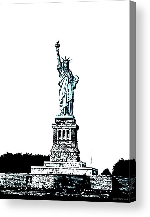 Statue Of Liberty Acrylic Print featuring the photograph Statue of Liberty 1.2 by Frank Mari