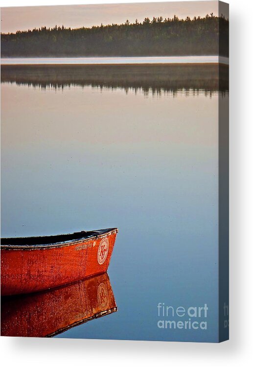 Reflection Acrylic Print featuring the photograph Still Water in Maine by Michael Cinnamond