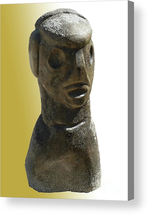Photography Acrylic Print featuring the photograph Stone Carve Protector by Francesca Mackenney