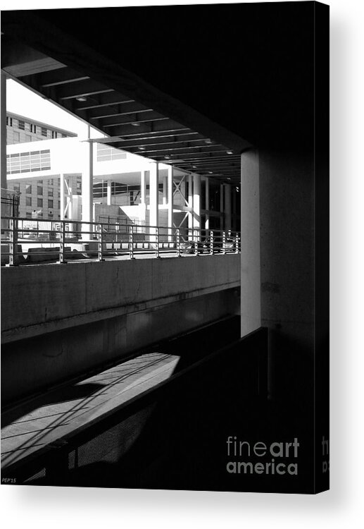 Structures Acrylic Print featuring the photograph Structures, Surfaces And Shadows by Phil Perkins