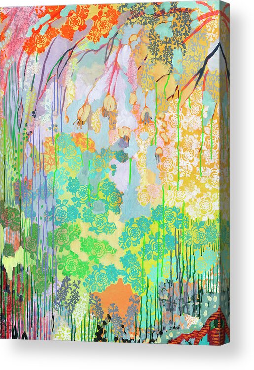 Tree Acrylic Print featuring the painting Summer Rain Part 2 by Jennifer Lommers