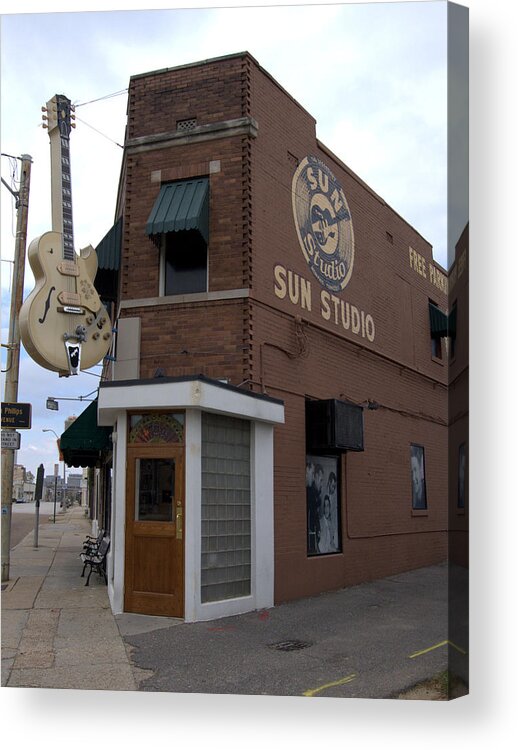 Sun Studio Acrylic Print featuring the photograph Sun Studio Memphis Tennessee by Wayne Higgs