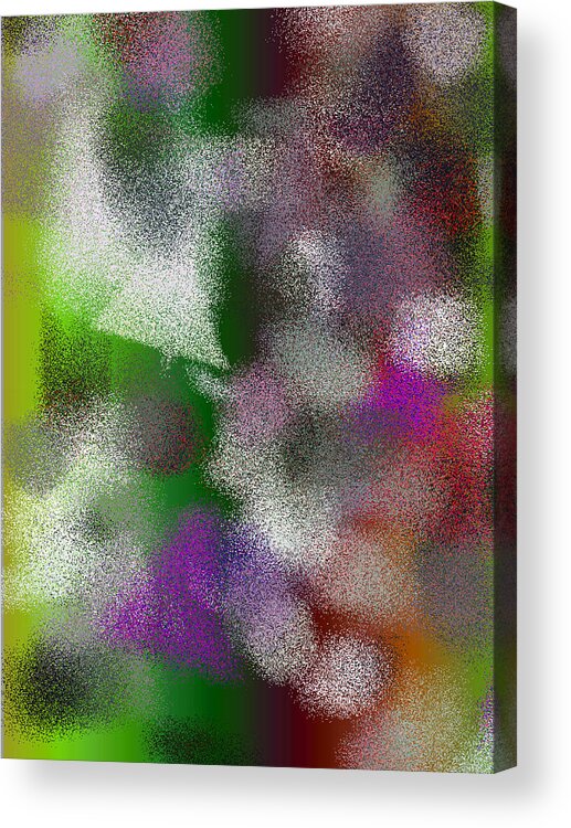 Abstract Acrylic Print featuring the digital art T.1.264.17.3x4.3840x5120 by Gareth Lewis