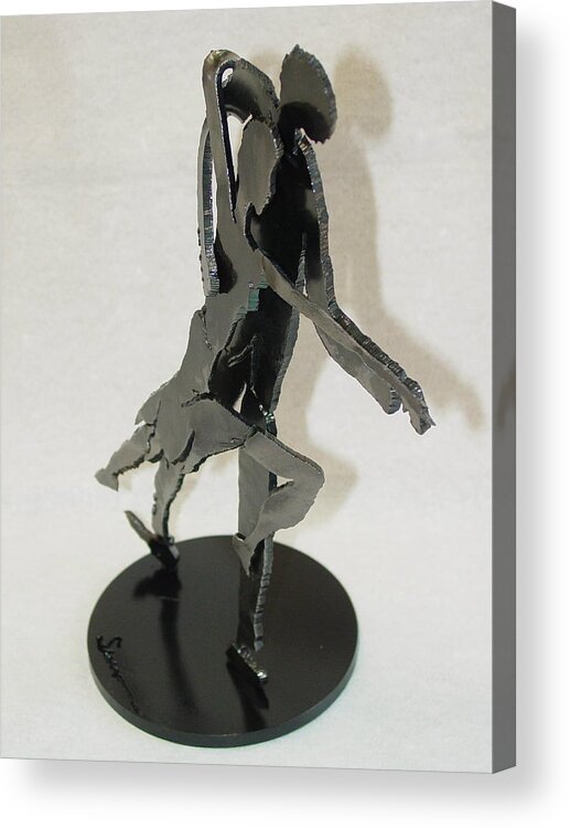 Steel Acrylic Print featuring the sculpture Tango SOLD by Steve Mudge