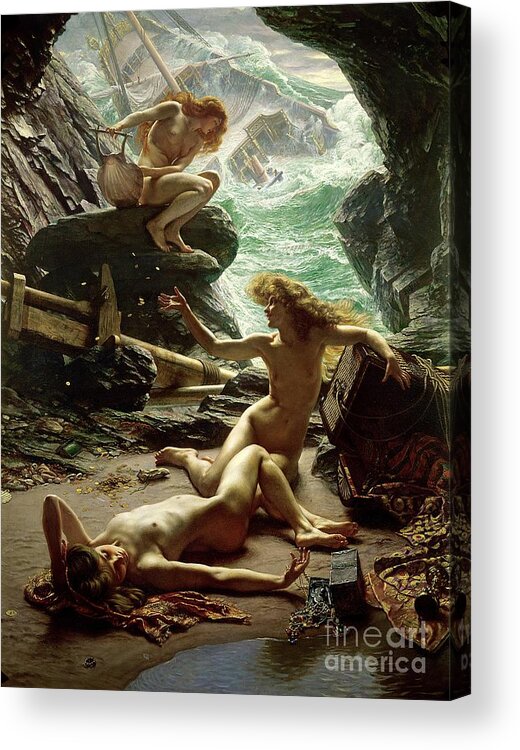 #faatoppicks Acrylic Print featuring the painting The Cave of the Storm Nymphs by Sir Edward John Poynter