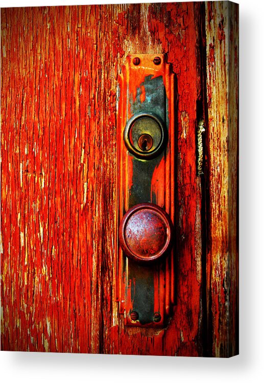 Door Acrylic Print featuring the photograph The Door Handle by Tara Turner