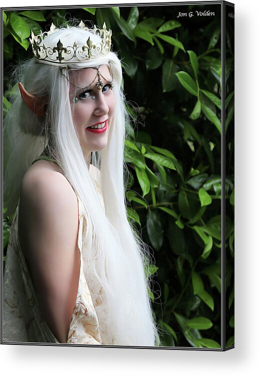 Elf Acrylic Print featuring the photograph The Elven Queen by Jon Volden