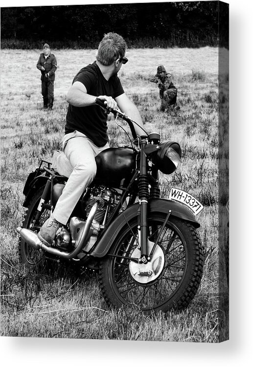 Triumph Acrylic Print featuring the photograph The Great Escape by Mark Rogan