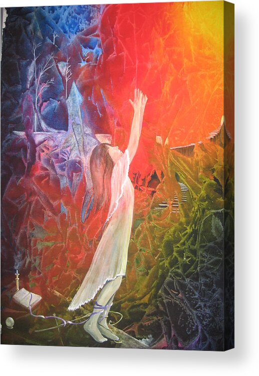 Cover Art Acrylic Print featuring the painting The Light by Jackie Mueller-Jones