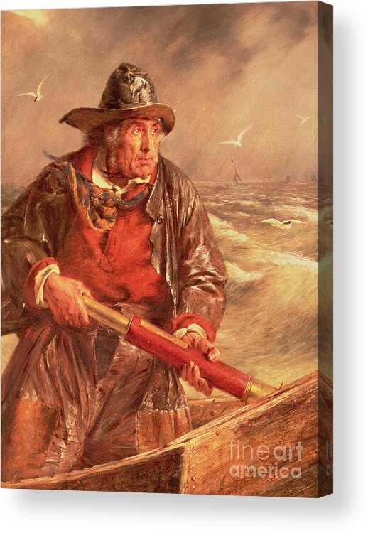 The Acrylic Print featuring the painting The Mariner by Erskine Nicol