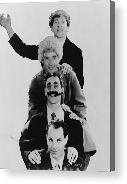 The Marx Brothers Acrylic Print featuring the photograph The Marx Brothers by Georgia Clare