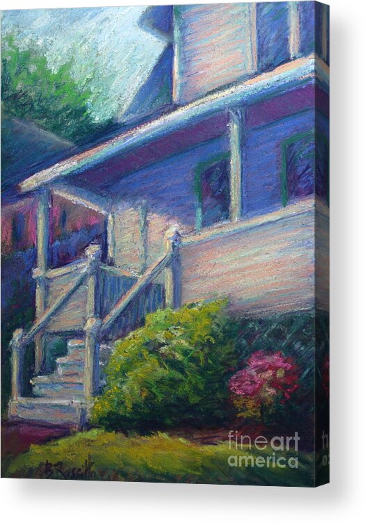 The Porch Acrylic Print featuring the painting The Porch by B Rossitto