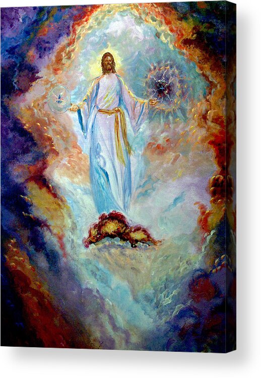 Christ Painting Acrylic Print featuring the painting The Return by Tommy Winn